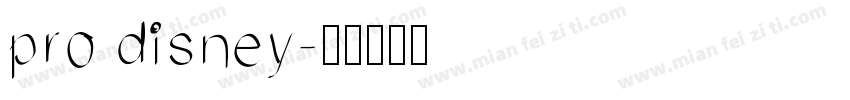 pro disney字体转换